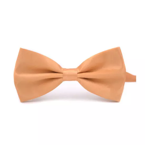 Men Bowtie Classic Wedding Party Bow Tie Solid Color Adjustable Necktie