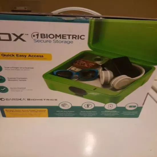 Barska iBOX Dual Biometric Fingerprint Secure Storage Device, AX12458