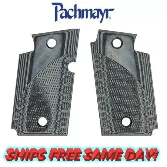 Pachmayr Gray/Black Checkered G10 Grips for Sig P938 NEW!! # 61041