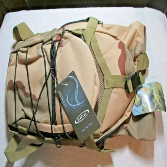 G4Free hydration pack Sports runner Hydration Backpack With Bladder Tan Camo