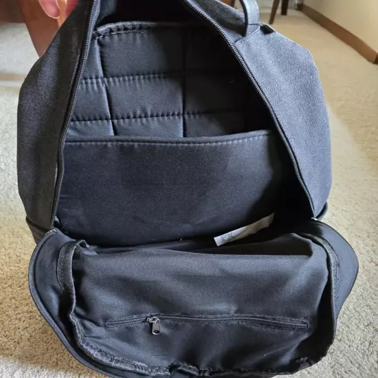 New PX Clothing Landen Canvas & Vegan Leather Backpack - Black NWT