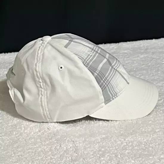 Nike Golf Womens Aerobill White & Gray Plaid Hat Cap. 517998-100 OSFM Nice!