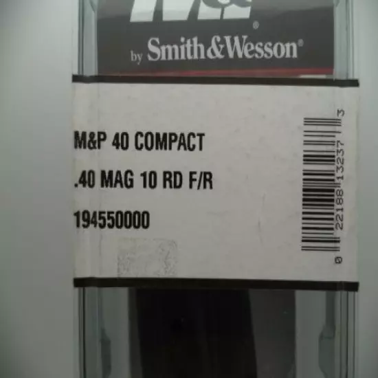 194550000 Smith & Wesson M&P 40S&W Compact 10rd. Magazine, w/Finger Rest