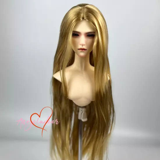 1/6 1/4 1/3 Uncle BJD Wig Long Doll Hair Soft Milk Fiber Center Parting 7 Colors