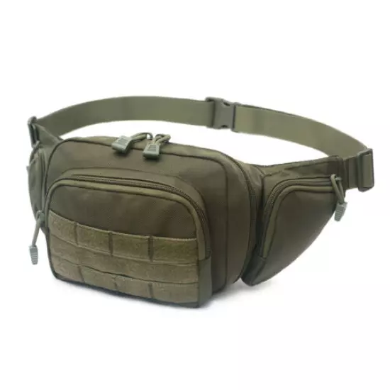 Concealed Tactical Fanny Pack Gun Carry Pouch Military Pistol Holster Waist Bag