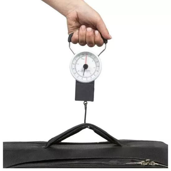 Luggage Scale 35kg 80lb Suitcase Travel Fishing Compact Weighing 1M Tape Measur