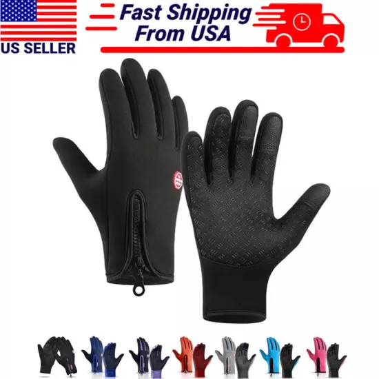 Thermal Windproof Waterproof Winter Gloves Touch Screen Warm Mittens Men Women