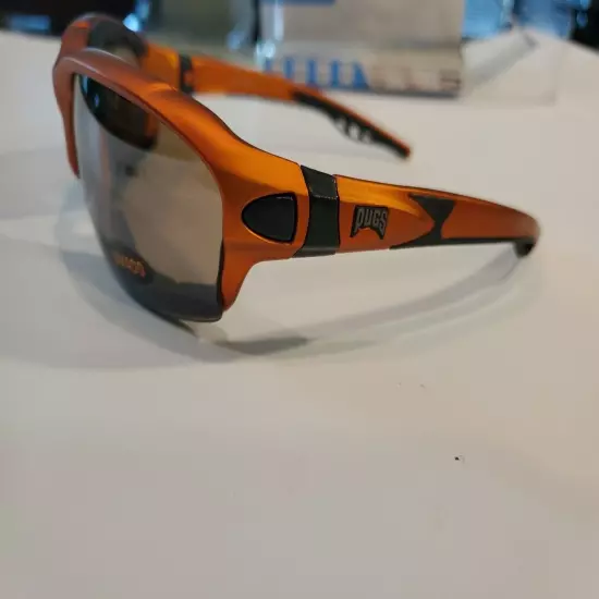 NEW Pugs Throttlez Sunglass Convert To Goggles Orange Frame / Black Lens