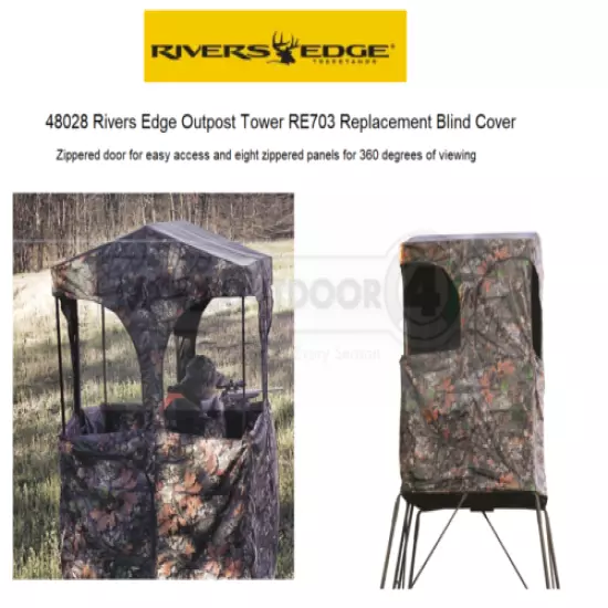 48028 Rivers Edge Tree Stands Outpost Tower Concealment Replacement Blind