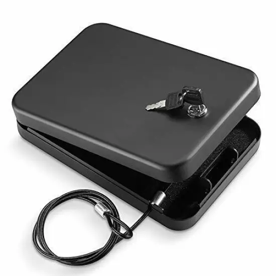 Younion Pistol Safe Portable Travel Gun SafeHandgun Lock Box Gun Safes for Ca...