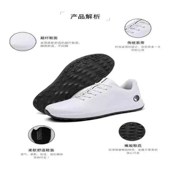 Professional Golf Shoes Men's Anti Slip Sneakers Outdoor Golfers Walking Shoes