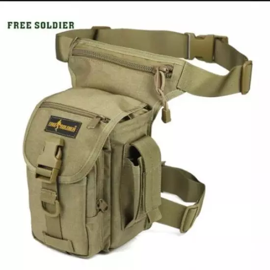 Free Soldier Outdoor Sports 1000D Nylon Tactical Military Waist Pack 20L Brown