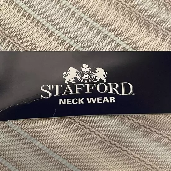 Stafford Hand Made 100% Silk Men’s Neck Tie Made In China