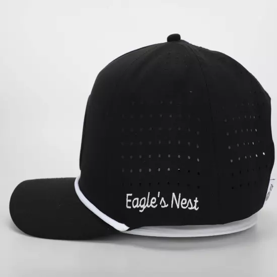 Rope Snapback Golf Hat/Cap Eagle's Nest Golf Co. (Black)