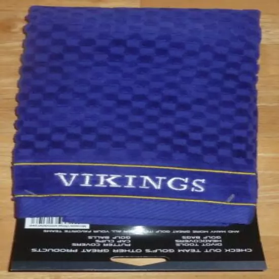 NFL Embroidered Tri-fold Towel - Minnesota Vikings Golf 