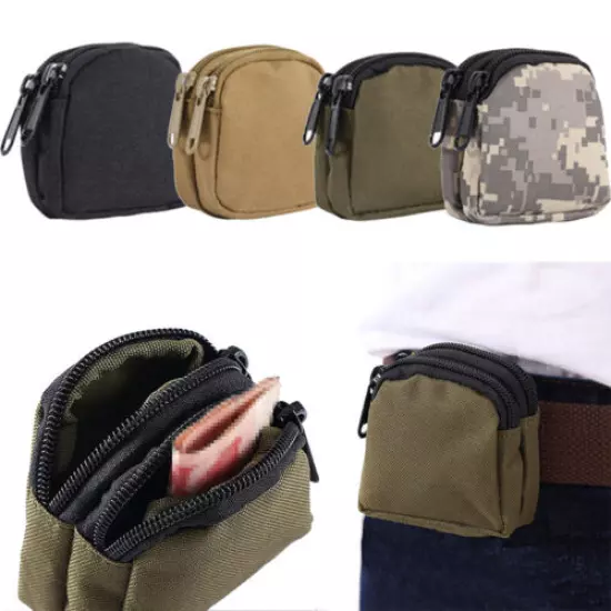 2pcs Military Tactical Molle EDC Accessories Pack Wallet Waist Bags Waterproof