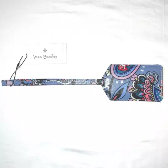 Vera Bradley LUGGAGE TAG ICONIC laminated travel suitcase ID case RETIRED NEW