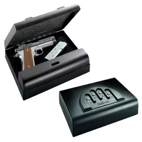 20 Gauge Steel Housing Pistol Gun Keypad Safe With Foam Lining And Back Up Key