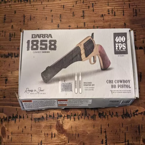 Barra 1858 CO2 BB Revolver Kit, Never Used. Open Box A7