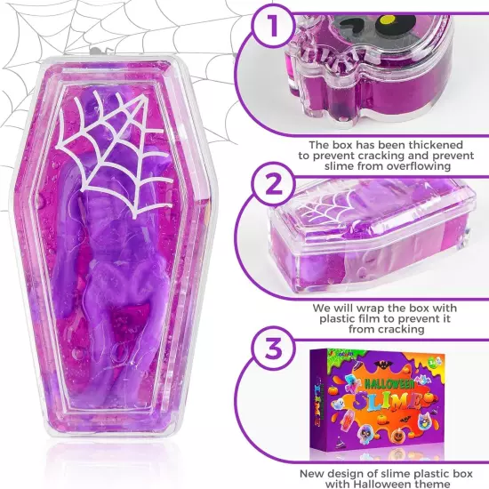 Halloween Party Favors, 24 Pcs Slime Kit, Toys for Kids,... 