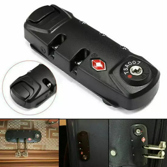 3 Digit Combination Padlock Luggage Suitcase Travel TSA Secure Code Lock