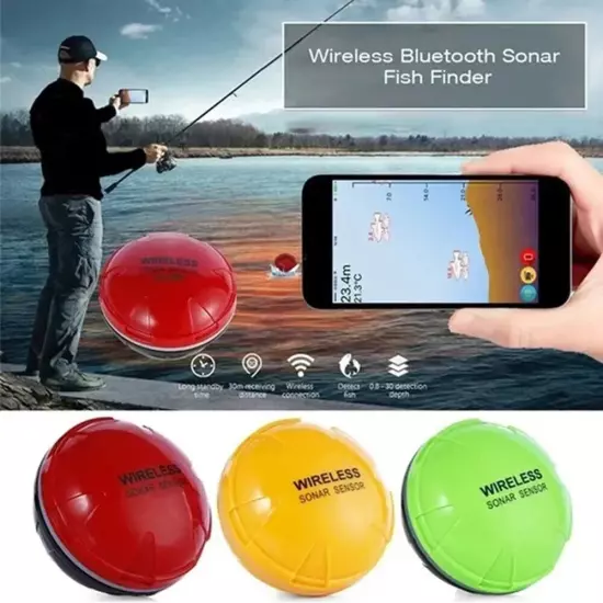 Wireless Bluetooth Smart Sonar Fish Finder 48m/160ft Equipment For IOS Android