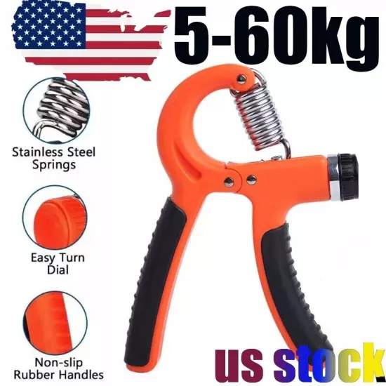 Hand Grip Strengthener Strength Gripper Finger Exerciser Forearm Power Trainer