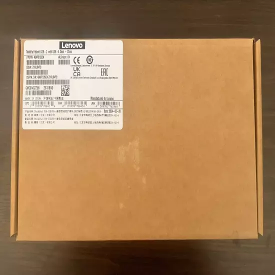 New Lenovo ThinkPad Hybrid USB-C with USB-A Dock 40AF0135US Factory Sealed