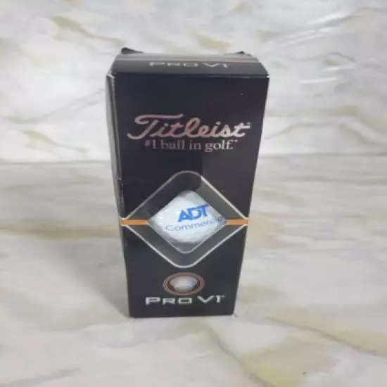 NEW OPEN BOX ADT Security Logo Golf Ball Advertising Titleist Pro V1 FAST SHIP