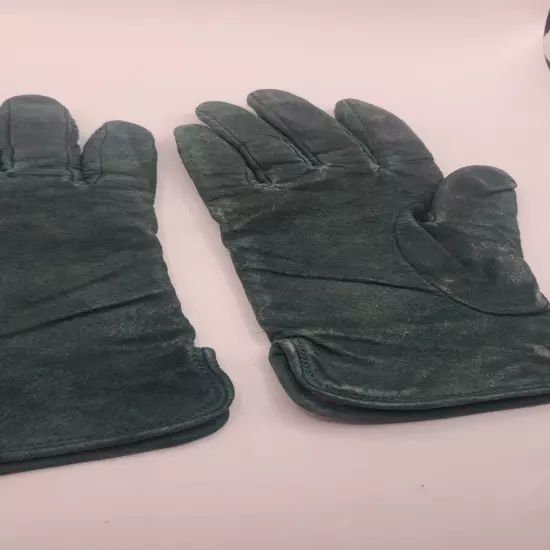 Wilsons Adventure Bound Suede Leather Gloves Green Womans Med Winter Gloves