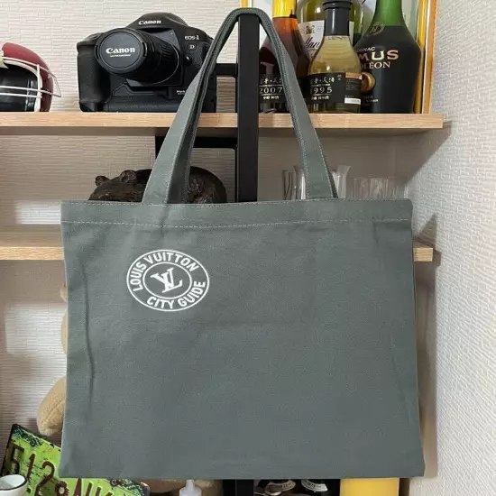 Louis Vuitton Novelty Canvas Eco Tote bag exhibition 2022 Green H38cm D38cm