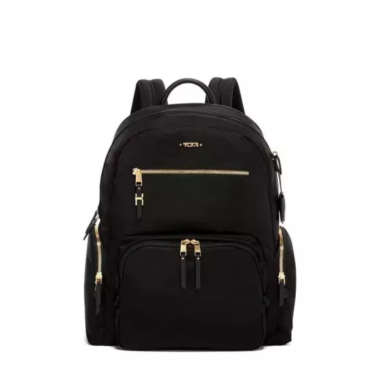 tumi - voyageur carson laptop backpack - 15 inch computer bag for women - black