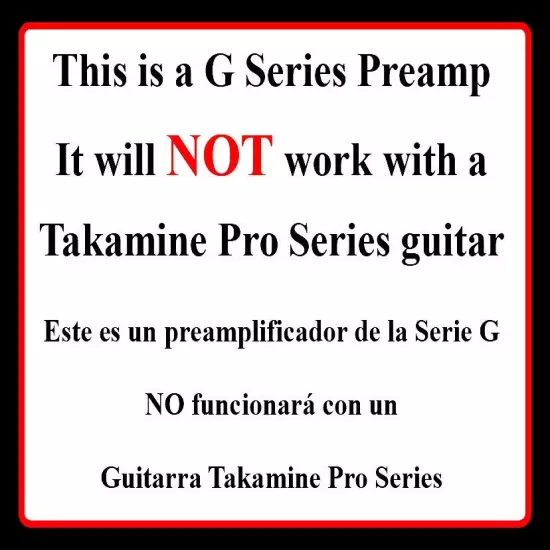 Takamine G Series TP4T Preamp / NOS / Original Revision / Authorized Dealer