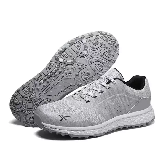 Breathable Mesh Lace-up Golf Shoes Men's Comfortable Non-Slip Outdoor Sneakers