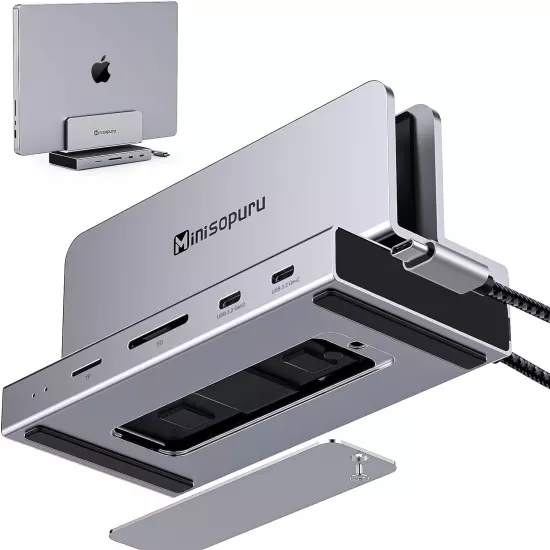 Macbook Docking Station USB C Dock Support M.2 Nvme SSD Not Included 4K 60Hz 3.2