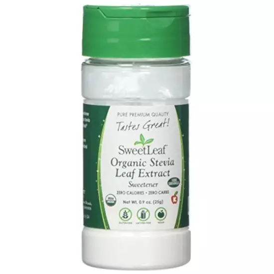 SweetLeaf Organic Stevia Leaf Extract - Organic Stevia Powder, Zero Calories, Ze