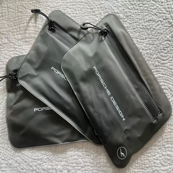 Lot of 3 Lufthansa Porsche Design Travel Cosmetic Toiletry Amenity Bags - New!