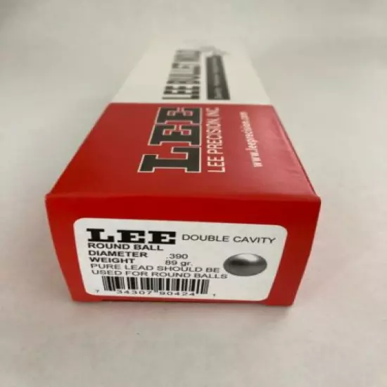 Lee 90424 2-Cavity Bullet Mold 390 Diameter 89 Grain Round Ball