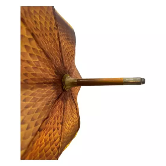 Vintage - Salamander - 90’s Design Umbrella With U-Shaped Wood Handle