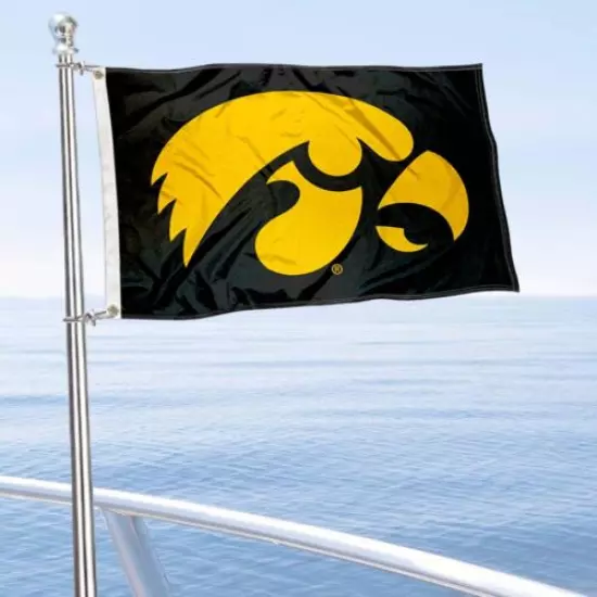 Iowa Hawkeye University Boat and Golf Cart Flag