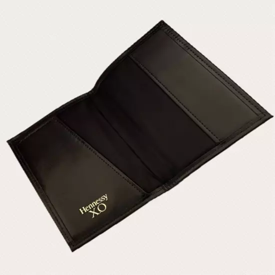 Hennessy XO Passport Holder /Wallet Black And Gold New