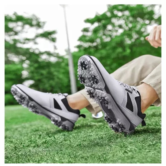 Professional Golf Shoes Spikes Men's Comfortable Outdoor Golfers Walking Shoes