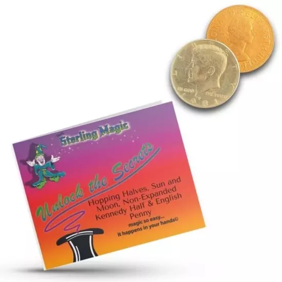 Hopping Half - by Ted's Sterling Magic - Sun and Moon Coin Magic Trick