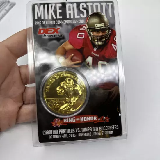 Tampa Bay Bucs Mike Alstott Coin Ring of Honor Commemorative Sealed