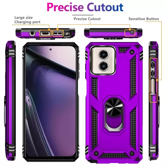 For Motorola Moto G 5G 2024 2023 2022 Case Phone Cover Shockproof+Tempered Glass