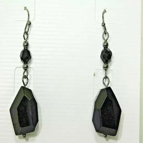 Gorgeous Lia Sophia "SWANK" Dangle Earrings, Glass Beads, NWT 