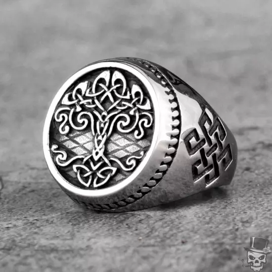 Sculpt Rings™ Celtic Tree of Life Ring - Intricate Stainless Steel Design