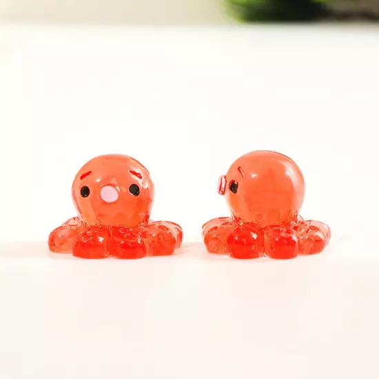 Cartoon Mini Octopus Luminous Toys Fish Tank Aquarium Decoration Accessories Sn