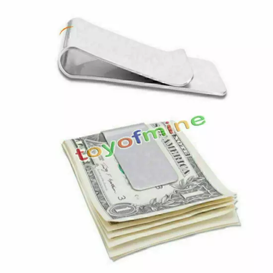 New High Quality Stainless Steel Slim Money Clip Credit Card Holder Wallet