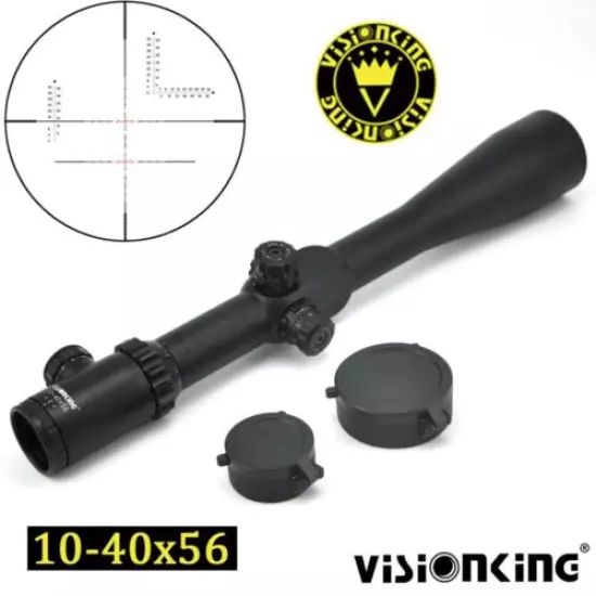 Visionking 10-40x56 Rifle Scope Military Reticle 35mm for .308 .338 .50 CAL